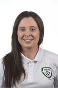 24 October 2016;  Heather Rowland, team operations executive of Republic of Ireland during an Under 17 squad portrait session at Fota Island, Cork. Photo by David Maher/Sportsfile