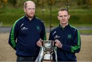 25 October 2016; Baltinglass manager Paul Garrigan and Jason Kennedy of Baltinglass, Co. Wicklow, in attendance during the AIB Leinster Club Championships 2016 Launch at GAA’s National Games Development Centre in Abbotstown, Co. Dublin Photo by Sam Barnes/Sportsfile