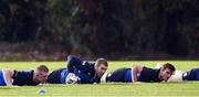 25 October 2016; Sean O'Brien of Leinster with his team-mates Dan Leavy and Tom Daly during Leinster Rugby Squad Training at UCD in Belfield, Dublin. Photo by Matt Browne/Sportsfile