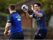 25 October 2016; Joey Carbery of Leinster with team-mate Cian Healy during Leinster Rugby Squad Training at UCD in Belfield, Dublin. Photo by Matt Browne/Sportsfile