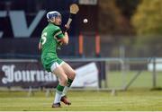 22 October 2016; Jack Sheridan of Ireland scores his side's first goal during the 2016 U21 Hurling/Shinty International Series match between Ireland and Scotland at Bught Park in Inverness, Scotland. Photo by Piaras Ó Mídheach/Sportsfile