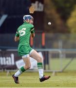 22 October 2016; Jack Sheridan of Ireland scores his side's first goal during the 2016 U21 Hurling/Shinty International Series match between Ireland and Scotland at Bught Park in Inverness, Scotland. Photo by Piaras Ó Mídheach/Sportsfile