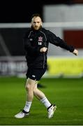 25 October 2016; Stephen O'Donnell of Dundalk warms up ahead of the SSE Airtricity League Premier Division match between St Patrick's Athletic and Dundalk at Richmond Park in Dublin. Photo by Seb Daly/Sportsfile