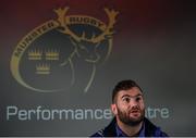 26 October 2016; Jaco Taute of Munster during a Munster Rugby Press Conference at University of Limerick in Limerick. Photo by Matt Browne/Sportsfile