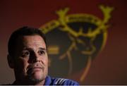 26 October 2016; Munster director of rugby Rassie Erasmus during a Munster Rugby Press Conference at University of Limerick in Limerick. Photo by Matt Browne/Sportsfile