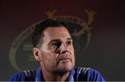 26 October 2016; Munster director of rugby Rassie Erasmus during a Munster Rugby Press Conference at University of Limerick in Limerick. Photo by Matt Browne/Sportsfile