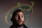 26 October 2016; Jaco Taute of Munster during a Munster Rugby Press Conference at University of Limerick in Limerick. Photo by Matt Browne/Sportsfile