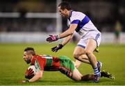 26 October 2016; Alan Hubbard of Ballymun Kickhams in action against Ger Brennan of St Vincent's during the Dublin County Senior Club Football Championship Semi-Final match between St Vincent's and Ballymun Kickhams at Parnell Park in Dublin. Photo by Stephen McCarthy/Sportsfile