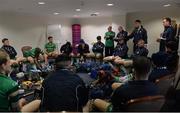 22 October 2016; Joint-manager Will Maher in a pre-match meeting at the Palace Hotel prior to the 2016 U21 Hurling/Shinty International Series match between Ireland and Scotland at Bught Park in Inverness, Scotland. Photo by Piaras Ó Mídheach/Sportsfile