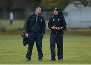 22 October 2016; Ireland joint-managers Will Maher, left, and Conor Phelan the 2016 U21 Hurling/Shinty International Series match between Ireland and Scotland at Bught Park in Inverness, Scotland. Photo by Piaras Ó Mídheach/Sportsfile