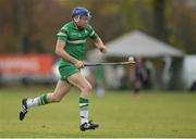 22 October 2016; David Reilly of Ireland during the 2016 U21 Hurling/Shinty International Series match between Ireland and Scotland at Bught Park in Inverness, Scotland. Photo by Piaras Ó Mídheach/Sportsfile