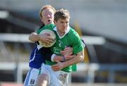 13 March 2011; Johnny McCarthy, Limerick, in action against Cian Mackey, Cavan. Allianz Football League, Division 3, Round 4, Limerick v Cavan, Gaelic Grounds, Limerick. Picture credit: Diarmuid Greene / SPORTSFILE