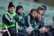13 March 2011; Limerick manager Donal O'Grady, left, alongside selectors TJ Ryan and Ciaran Carey during the game. Allianz Hurling League, Division 2, Round 4, Limerick v Laois, Gaelic Grounds, Limerick. Picture credit: Diarmuid Greene / SPORTSFILE