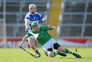 13 March 2011; Seamus Hickey, Limerick, in action against Chris Murray, Laois. Allianz Hurling League, Division 2, Round 4, Limerick v Laois, Gaelic Grounds, Limerick. Picture credit: Diarmuid Greene / SPORTSFILE
