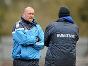 13 March 2011; Dublin manager Pat Gilroy and Monaghan manager Eamon McEneaney in conversation on the sideline. Allianz Football League, Division 1, Round 4, Monaghan v Dublin, St Tiernach's Park, Clones, Co. Monaghan. Picture credit: Oliver McVeigh / SPORTSFILE