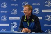 28 October 2016; Leinster head coach Leo Cullen during a press conference at the RDS Arena in Ballsbridge, Dublin. Photo by Piaras Ó Mídheach/Sportsfile