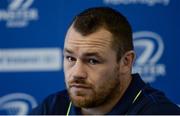 28 October 2016; Cian Healy of Leinster during a press conference at the RDS Arena in Ballsbridge, Dublin. Photo by Piaras Ó Mídheach/Sportsfile