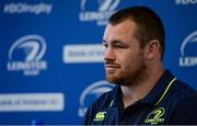 28 October 2016; Cian Healy of Leinster during a press conference at the RDS Arena in Ballsbridge, Dublin. Photo by Piaras Ó Mídheach/Sportsfile