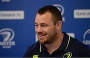 28 October 2016; Cian Healy of Leinster during a press conference at the RDS Arena in Ballsbridge, Dublin. Photo by Piaras Ó Mídheach/Sportsfile