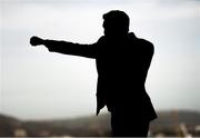 28 October 2016; Boxer Michael Conlan poses for a portrait following a press conference at Titanic Belfast in Belfast. Photo by Ramsey Cardy/Sportsfile