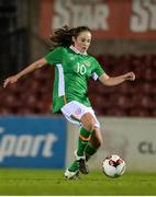 26 October 2016; Megan Mackey of Republic of Ireland in action during the UEFA European Women's U17 Championship Qualifier match between Republic of Ireland and Faroe Islands at Turners Cross in Cork. Photo by Eóin Noonan/Sportsfile