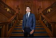 28 October 2016; Boxer Michael Conlan poses for a portrait following a press conference at Titanic Belfast in Belfast. Photo by Ramsey Cardy/Sportsfile