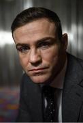 28 October 2016; Manager Matthew Macklin poses for a portrait following a press conference at Titanic Belfast in Belfast. Photo by Ramsey Cardy/Sportsfile