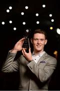 28 October 2016; Dublin footballer Brian Fenton with his Football Personality Award at the Gaelic Writers Awards at the Jackson Court Hotel in Harcourt Street, Dublin. Photo by Piaras Ó Mídheach/Sportsfile