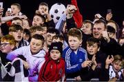28 October 2016; Dundalk fans ahead of the team being presented with the trophy after the SSE Airtricity League Premier Division match between Dundalk and Galway United at Oriel Park in Dundalk Co Louth. Photo by David Maher/Sportsfile
