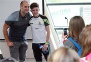 29 October 2016; Rory Murphy, from Tralee, Co Kerry, is pictured with Rory O'Connor, from Rory's Stories, following a forum entitled &quot;Getting the Right Balance&quot; during the GAA Youth Forum 2016 at Croke Park in Dublin. Photo by Cody Glenn/Sportsfile