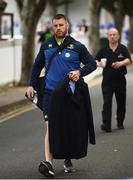 29 October 2016; Sean O'Brien of Leinster arrives ahead of the Guinness PRO12 Round 7 match between Leinster and Connacht at the RDS Arena, Ballsbridge, in Dublin. Photo by Stephen McCarthy/Sportsfile