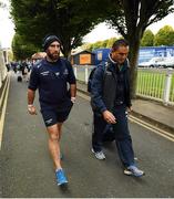 29 October 2016; John Muldoon and Connacht head coach Pat Lam arrive prior to the Guinness PRO12 Round 7 match between Leinster and Connacht at the RDS Arena, Ballsbridge, in Dublin. Photo by Stephen McCarthy/Sportsfile
