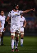 28 October 2016; Dan Tuohy of Ulster during the Guinness PRO12 Round 7 match between Ulster and Munster at Kingspan Stadium, Ravenhill Park in Belfast. Photo by Ramsey Cardy/Sportsfile