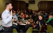 29 October 2016; Senior Intercounty Referee David Gough, from Co Meath, leads a discussion entitled &quot;Respect and Sportsmanship&quot; during the GAA Youth Forum 2016 at Croke Park in Dublin. Photo by Cody Glenn/Sportsfile