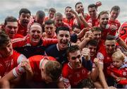 29 October 2016; Cuala players and management celebrate after the Dublin County Senior Club Hurling Championship Final at Parnell Park in Dublin. Photo by Daire Brennan/Sportsfile