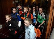 29 October 2016; Attendees make their way between discussion groups during the GAA Youth Forum 2016 at Croke Park in Dublin. Photo by Cody Glenn/Sportsfile