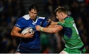 29 October 2016; Mike McCarthy of Leinster is tackled by Peter Robb of Connacht during the Guinness PRO12 Round 7 match between Leinster and Connacht at the RDS Arena, Ballsbridge, in Dublin. Photo by Seb Daly/Sportsfile