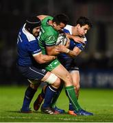 29 October 2016; Cian Kelleher of Connacht is tackled by Sean O'Brien, left, and Joey Carbery of Leinster during the Guinness PRO12 Round 7 match between Leinster and Connacht at the RDS Arena, Ballsbridge, in Dublin. Photo by Stephen McCarthy/Sportsfile