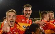 29 October 2016; Shane Irwin, left, and Barry Moran of Castlebar Mitchels celebrate after the Mayo Senior Club Football Championship Final match between Castlebar Mitchels and Knockmore at Elverys MacHale Park in Castlebar, Co. Mayo. Photo by Piaras Ó Mídheach/Sportsfile