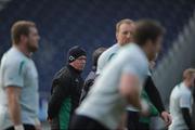 15 March 2010; Ireland head coach Declan Kidney during squad training ahead of their RBS Six Nations Rugby Championship game against England on Saturday. Ireland Rugby Squad Training, RDS, Ballsbridge, Dublin. Picture credit: Brian Lawless / SPORTSFILE