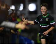 29 October 2016; Action from the Bank of Ireland Minis game between De La Salle Palmerston RFC and Skerries RFC at half time during the Guinness PRO12 Round 7 match between Leinster and Connacht at the RDS Arena, Ballsbridge, in Dublin. Photo by Stephen McCarthy/Sportsfile