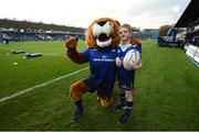 29 October 2016; Leinster matchday mascot Adam McCormick, from Threemilehouse, Co Monaghan, ahead of the Guinness PRO12 Round 7 match between Leinster and Connacht at the RDS Arena, Ballsbridge, in Dublin. Photo by Stephen McCarthy/Sportsfile