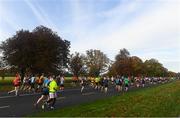 30 October 2016; A general view of runners making their way through Pheonix Park during the SSE Airtricity Dublin Marathon 2016 in Dublin City. 19,500 runners took to the Fitzwilliam Square start line to participate in the 37th running of the SSE Airtricity Dublin Marathon, making it the fourth largest marathon in Europe. Photo by Ramsey Cardy/Sportsfile