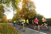 30 October 2016; A general view of runners making their way through Pheonix Park during the SSE Airtricity Dublin Marathon 2016 in Dublin City. 19,500 runners took to the Fitzwilliam Square start line to participate in the 37th running of the SSE Airtricity Dublin Marathon, making it the fourth largest marathon in Europe. Photo by Ramsey Cardy/Sportsfile