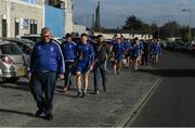 30 October 2016; Thurles Sarsfields Declan Ryan leads his fellow club members on the short walk from the club house to the ground ahead of the AIB Munster GAA Hurling Senior Club Championship quarter-final game between Thurles Sarsfields and Ballygunner at Semple Stadium in Thurles, Tipperary. Photo by Ray McManus/Sportsfile
