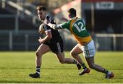 30 October 2016; Darragh O'Hanlon of Kilcoo in action against Brian Farrelly of Glenswilly during the AIB Ulster GAA Football Senior Club Championship quarter-final game between Kilcoo and Glenswilly at Pairc Esler, Newry, Co. Down. Photo by Oliver McVeigh/Sportsfile