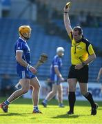 30 October 2016; The Thurles Sarsfields' captain Padraic Maher is issued with a 'yellow card' by referee Johnny Murphy during the AIB Munster GAA Hurling Senior Club Championship quarter-final game between Thurles Sarsfields and Ballygunner at Semple Stadium in Thurles, Tipperary. Photo by Ray McManus/Sportsfile