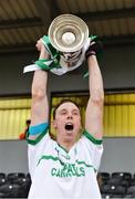 30 October 2016; O'Loughlin Gaels captain Brian Hogan lifts the cup after the Kilkenny County Senior Club Hurling Championship Final game between Ballyhale Shamrocks and O'Loughlin Gaels at Nowlan Park in Kilkenny. Photo by Piaras Ó Mídheach/Sportsfile