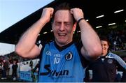 30 October 2016; Joe Lyons of Simonstown Gaels reacts at the final whistle following his team's victory in the Meath County Senior Club Football Championship Final game between Donaghmore/Ashbourne and Simonstown at Pairc Táilteann in Navan, Co. Meath. Photo by Seb Daly/Sportsfile