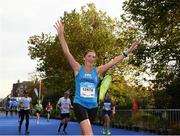 30 October 2016; Mairead O'Neill, from Wexford, approaches the finish line during the SSE Airtricity Dublin Marathon 2016 at Merrion Square in Dublin City. 19,500 runners took to the Fitzwilliam Square start line today to participate in the 37th running of the SSE Airtricity Dublin Marathon, making it the fourth largest marathon in Europe. Photo by Stephen McCarthy/Sportsfile